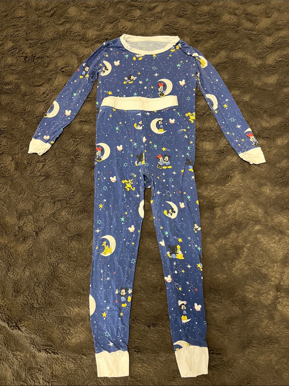 Little Sleepies 4T OG Mickey and Minnie two piece